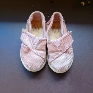 TOMS sparkle pink - toddler 5
